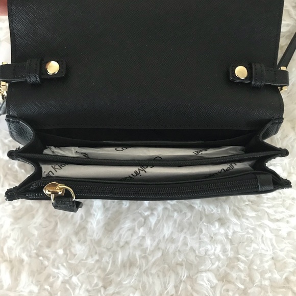 Calvin Klein Saffiano Leather Connie Crossbody - Picture 4 of 5